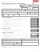 Form 5462 - City Of Detroit Income Tax - Estates And Trusts - 2016