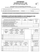 Form F-1065 - Partnership Schedule Rz City Of Flint Income Tax