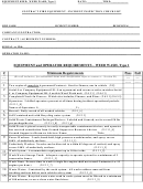 Contract Fire Equipment - Incident Inspection Checklist - Type 1