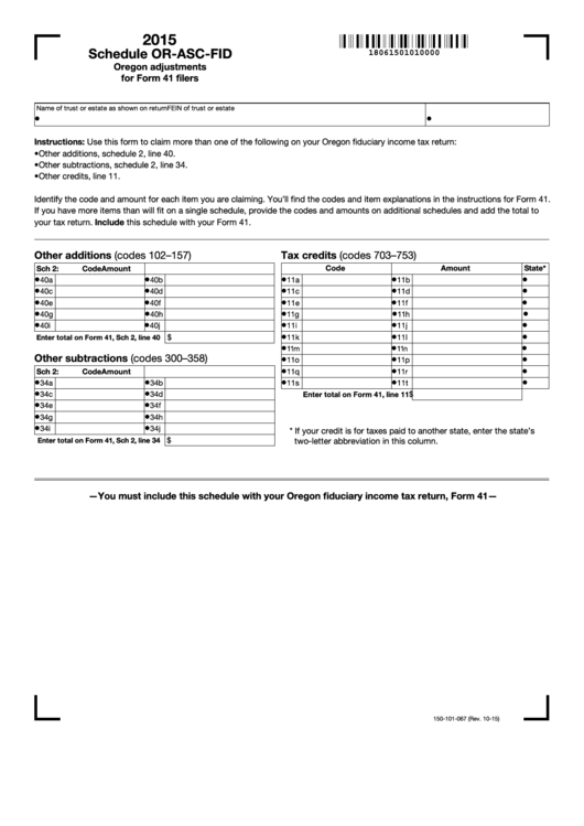 Schedule Or-Asc-Fid Printable pdf