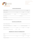 Patient Registration - Insurance/emergency Contact Information Form