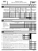 Form 8863 - Education Credits (hope And Lifetime Learning Credits) - 2000
