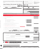 Income Tax Return - City Of Canton - 2015