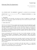 Attorney-client Fee Agreement Template