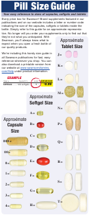 Pill Size Chart