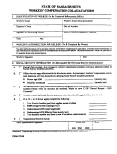 Form Cr-28 - Workers' Compensation Cola Data Form - State Of Massachusetts