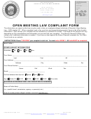 Open Meeting Law Complaint Form - State Of Nevada - Office Of The Attorney General