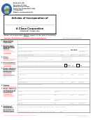 Form 78a - Articles Of Incorporation - Nevada Secretary Of State