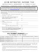 Form D-1 And Form Aq-1 Instructions And Worksheet - Estimated Income Tax - 2015