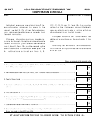 Form 104 Amt - Colorado Alternative Minimum Tax Computation Schedule - 2000