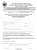 Form App-150 - Commercial Fishing Or Commercial Aquaculture Application Form
