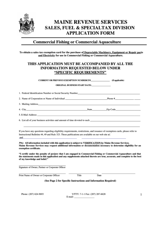 Form App-150 - Commercial Fishing Or Commercial Aquaculture Application Form Printable pdf