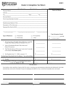 Form 980 - Dealer In Intangibles Tax Return - 2001 Printable pdf