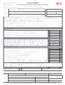 Form Ct-990t Draft - Connecticut Unrelated Business Income Tax Return - 2013