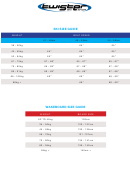 Ski Size Guide, Wakeboard Size Guide, Vest And Buoyancy Suits - Twister Ski Shop Ize Chart