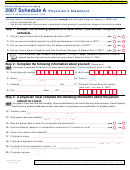 Form Il-1363 - Schedule A - Physician's Statement - 2007