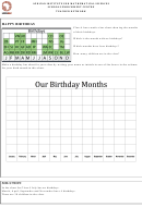 Aimssec Birthday Bar Chart - African Institute For Mathematical Sciences Printable pdf