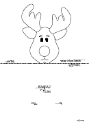 Reindeer Head Template For Lollipop