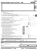 Form 540 2ez - California Resident Income Tax Return - 2002