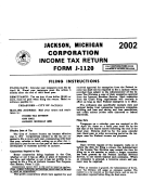 Business Allocation Formula - Schedule D - City Of Jackson - 2002