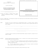 Form Mllc-3a - Domestic Limited Liability Company Notice Of Resignation Of Registered Agent