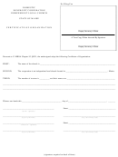 Form Mlc-6 - Domestic Nonprofit Corporation Independent Local Church Certificate Of Organization