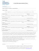 Grant Recommendation Form