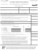 Form 41a720-s40 - Schedule Keoz - Tax Credit Computation Schedule - 2004
