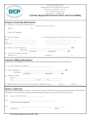 Customer Registration Form For Water And Sewer Billing - New York Department Of Environmental Protection