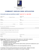 Community Service Week Application