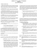 Instructions For Form 76 - Estate Tax Return - District Of Columbia Government
