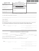 Form Llc-1.15 - Application To Reserve A Name, Transfer Of Reserved Name, Cancellation Of Reserved Name - Illinois Secretary Of State - 2012