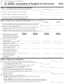Form Il-2220 - Computation Of Penalties For Businesses - Illinois Department Of Revenue - 2003