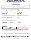 Combined Registration/application/change Form - Shelby County Business Revenue
