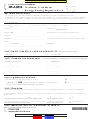 Form Idr-909 - Qualified Solid Waste Energy Facility Payment Form - Illinois Department Of Revenue