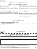 Form Dr 0021sa - Extension Payment Voucher For Colorado Metallic Minerals Severance Tax Return