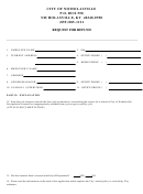 Request For Refund - City Of Nicholasville, Kentucky Printable pdf