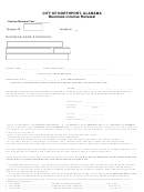 Business License Renewal - City Of Northport, Alabama