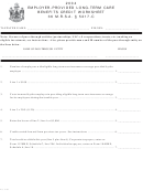 Employer-provided Long-term Care Benefits Credit Worksheet - 2004