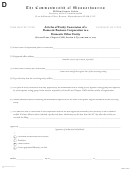 Articles Of Entity Conversion Of A Domestic Business Corporation To A Domestic Other Entity Printable pdf