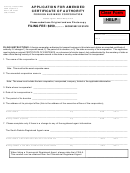 Application For Amended Certificate Of Authority - Foreign Business Corporation - State Of South Dakota - 2012