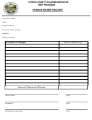 Change Order Request Form - Citrus County Housing Services Ship Program