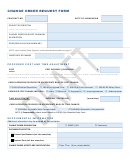 Change Order Request Form - Draft