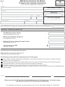 Form Ib-33 - Gross Premium Tax Return Property And Casualty Companies - 2008