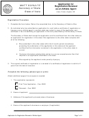 Application For Registration/renewal As An Athlete Agent - Iowa Secretary Of State