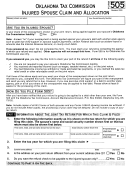 Form 505 - Injured Spouse Claim And Allocation