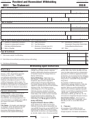 California Form 592-b - Resident And Nonresident Withholding Tax Statement - 2011
