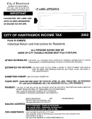 Form H-1040(r) - Individual Return For Residents Instructions - 2002