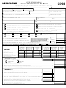 Form Ar1000anr - Amended Individual Income Tax Return - 2002 Printable pdf