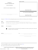 Form Mbca-11 - Domestic Business Corporation Articles Of Dissolution